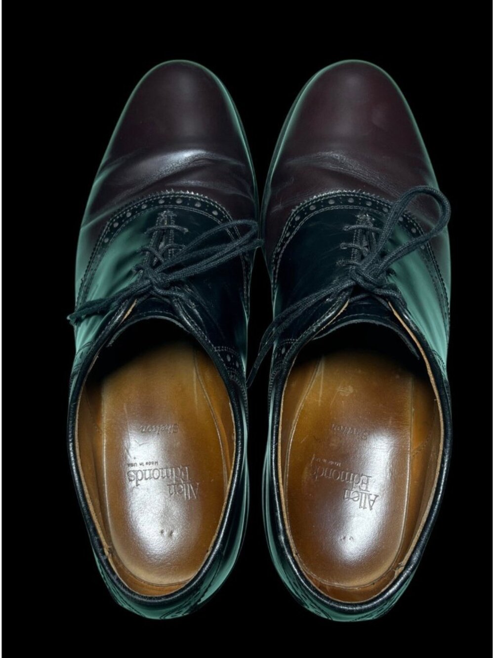 Allen Edmonds Mens Shelton Oxford Dress Shoes Made In USA Size 11.5 D - Picture 4 of 12